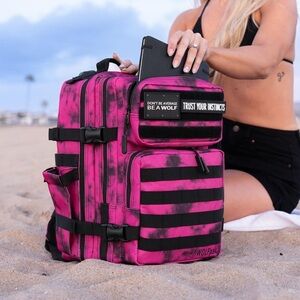 RARE Toxic Pink 35L Wolfpak Backpack w/Cup Holders - Sold Out Everywhere